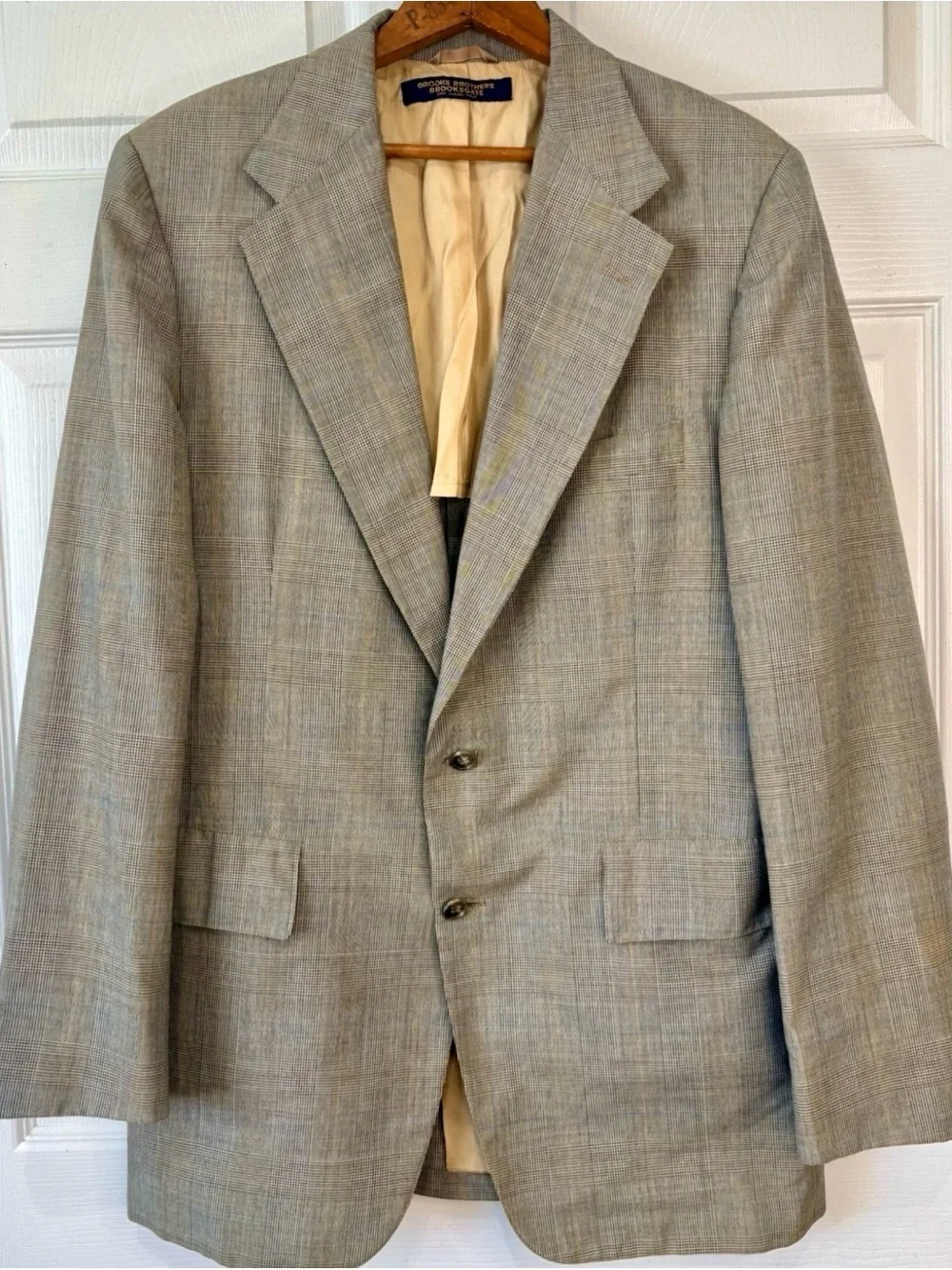 Vintage BROOKS BROTHERS Brooksgate USA Glen Plaid Suit 41L~32x32
